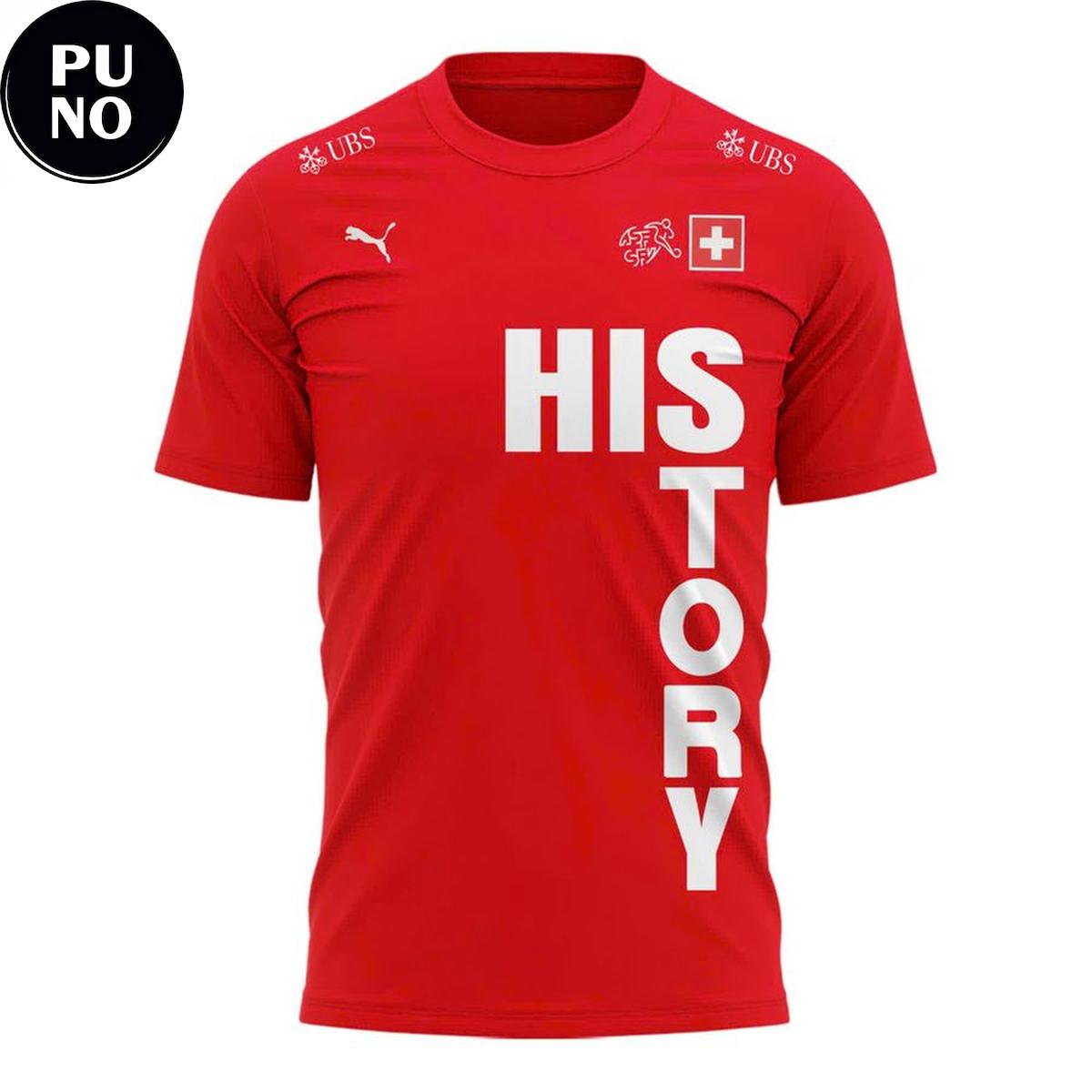 Switzerland National Soccer 2026 History T-Shirt