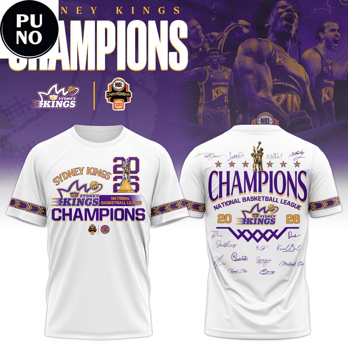 Sydney Kings Champions NBL 2026 Signed Hoodie