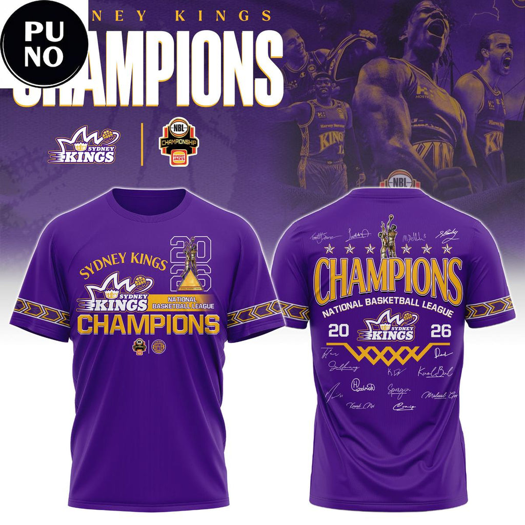 Sydney Kings Champions NBL 2026 Signed Hoodie