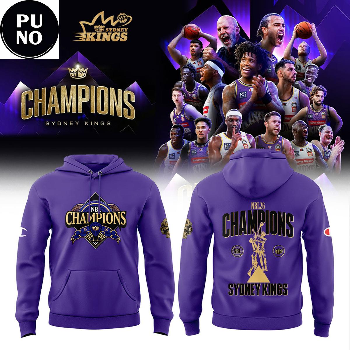 Sydney Kings NBL 2026 Finals Champions Hoodie T-Shirt