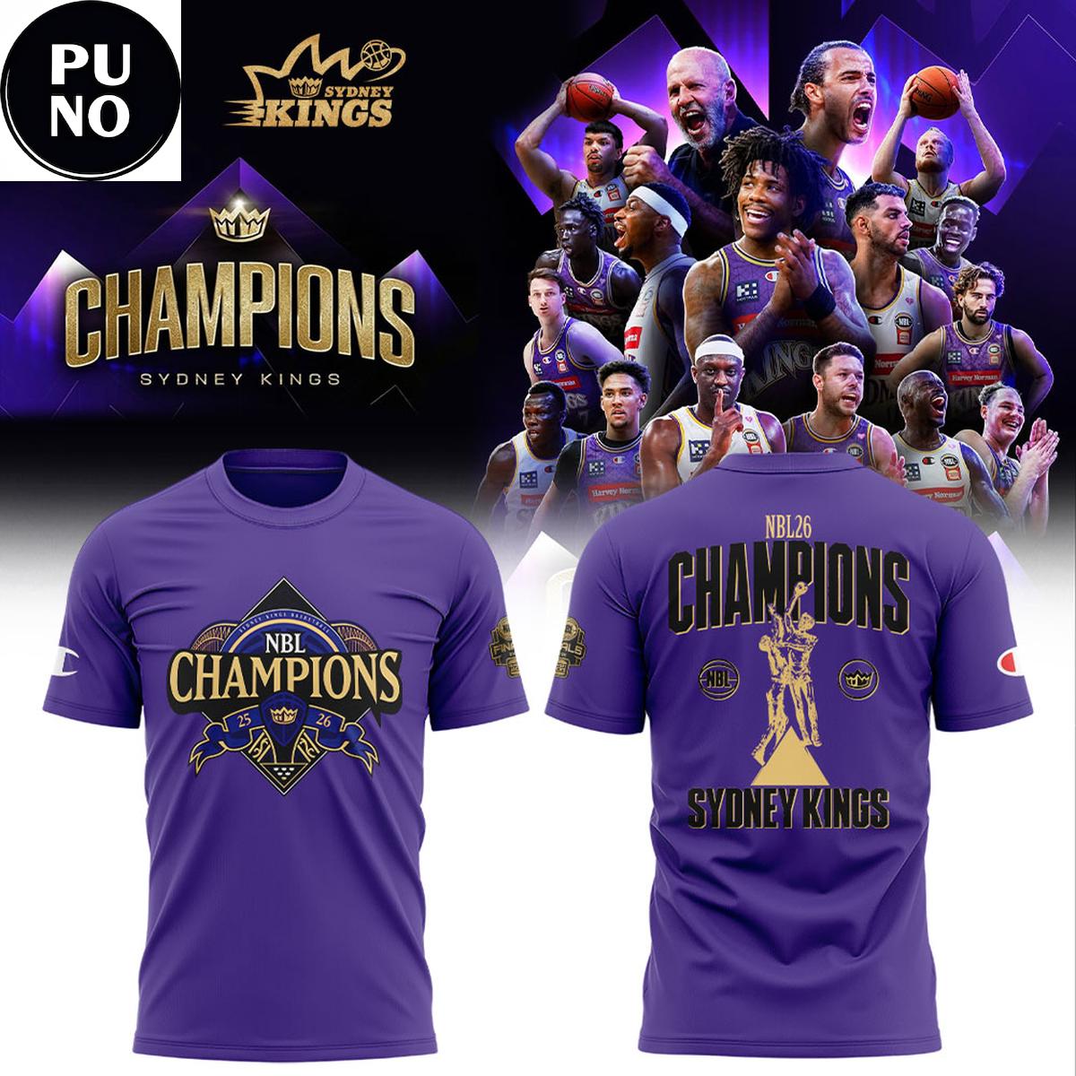 Sydney Kings NBL 2026 Finals Champions Hoodie T-Shirt