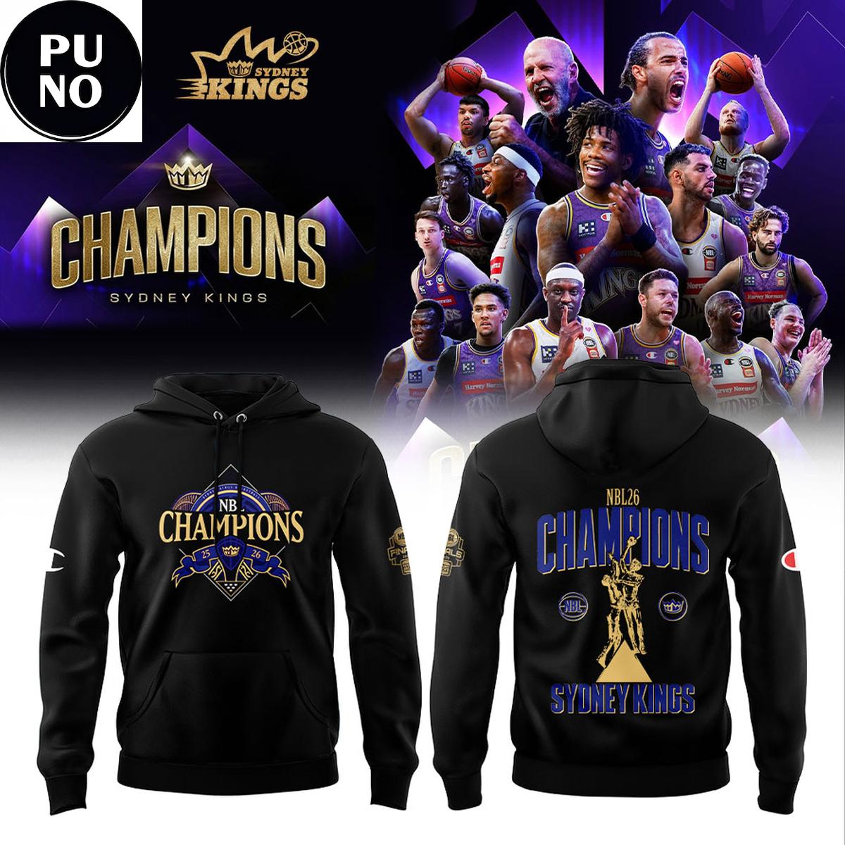 Sydney Kings NBL 2026 Finals Champions Hoodie T-Shirt