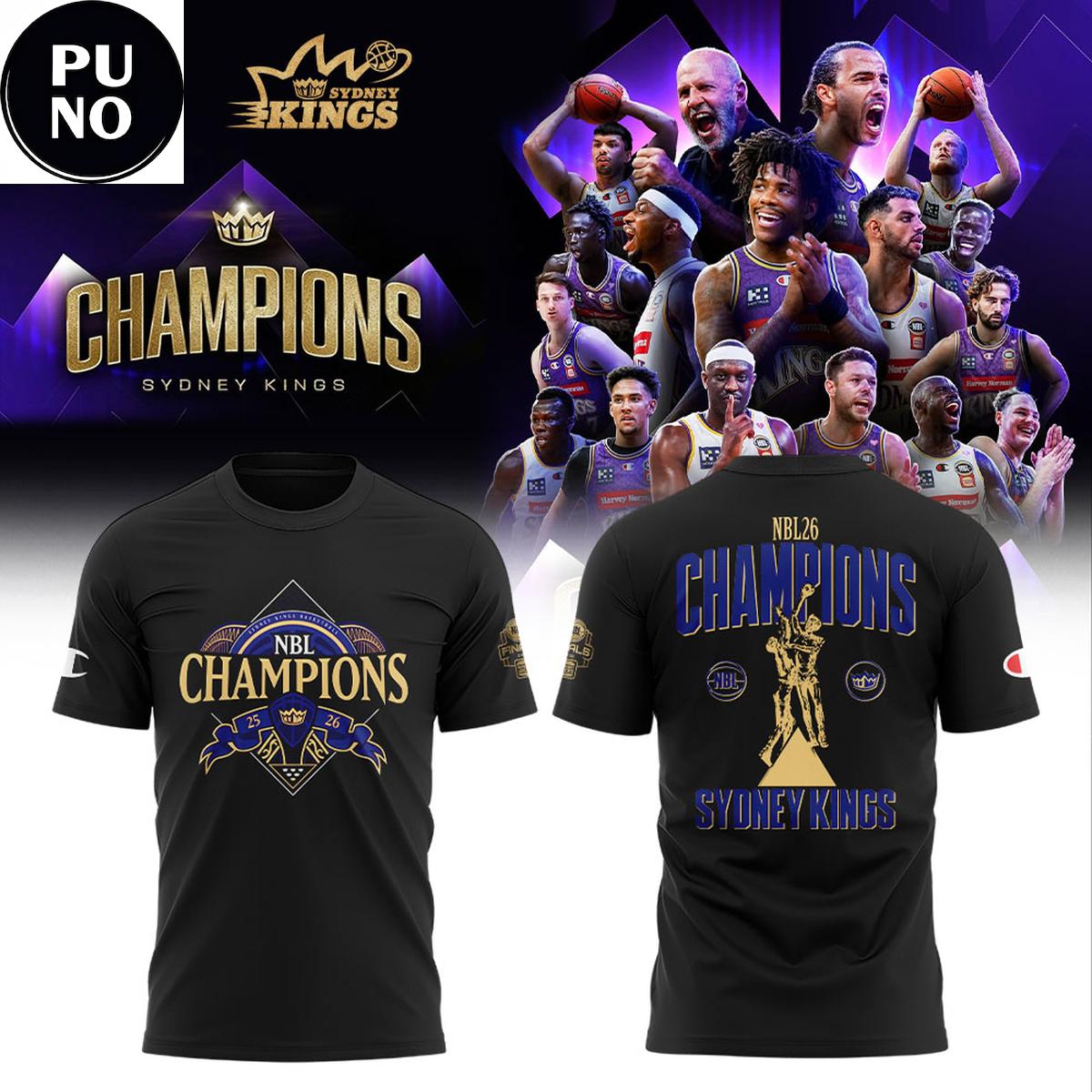 Sydney Kings NBL 2026 Finals Champions Hoodie T-Shirt