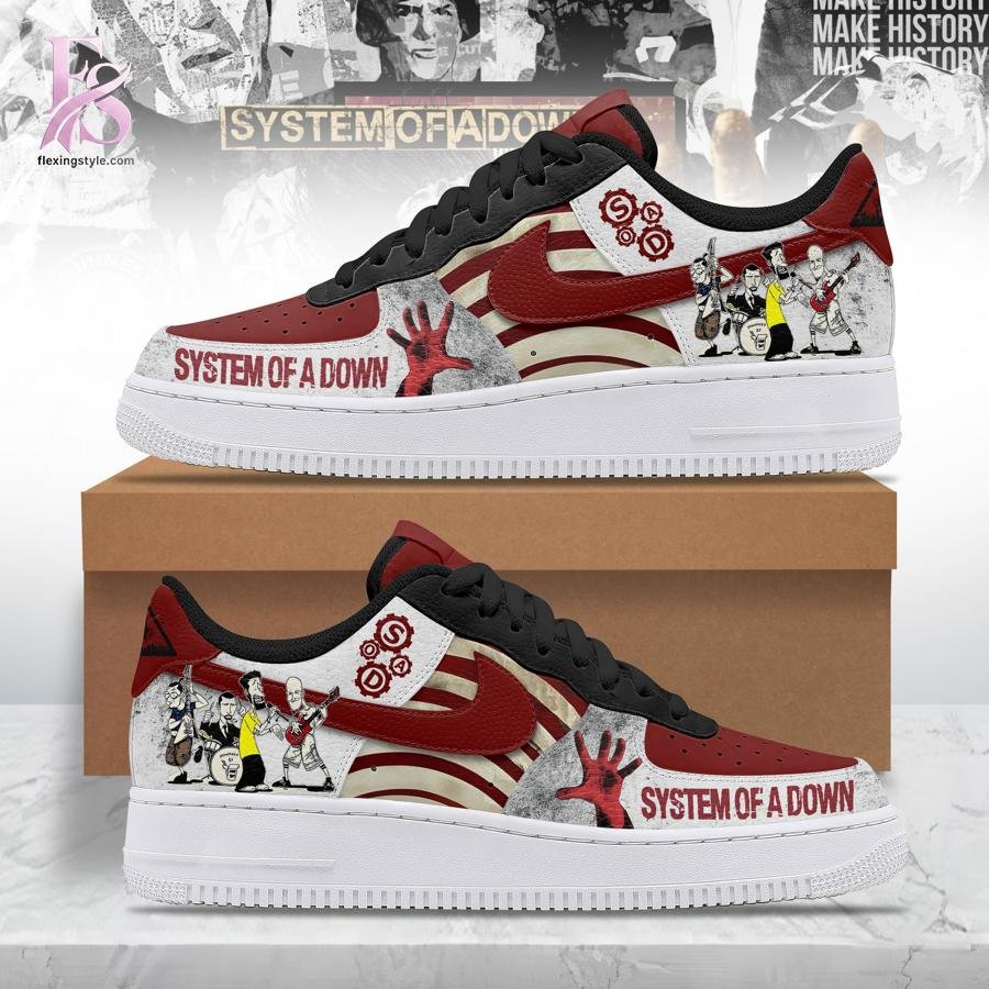 System of A Down Air Force Shoes