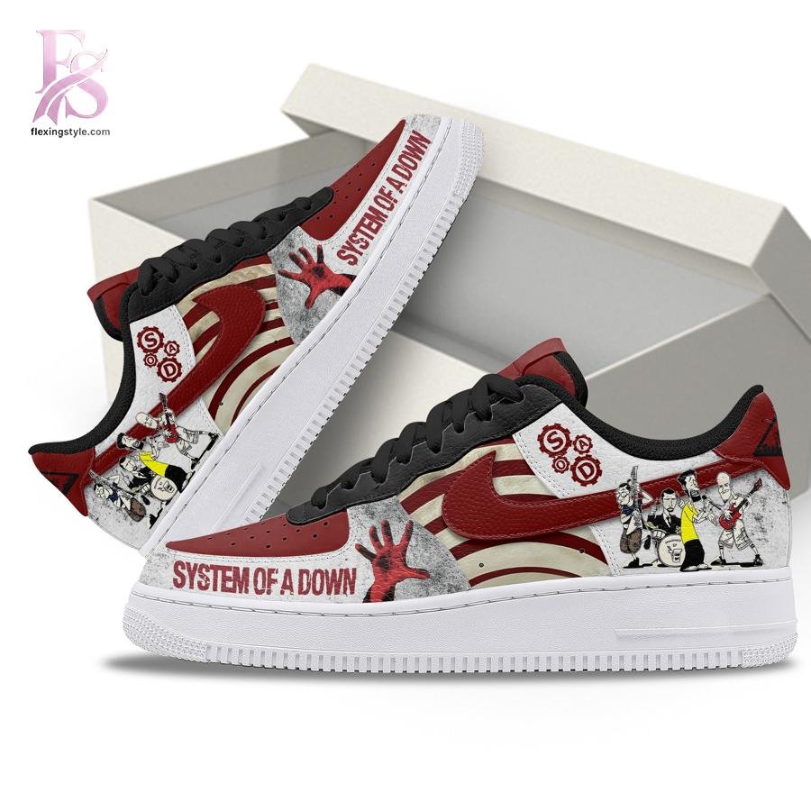System of A Down Air Force Shoes