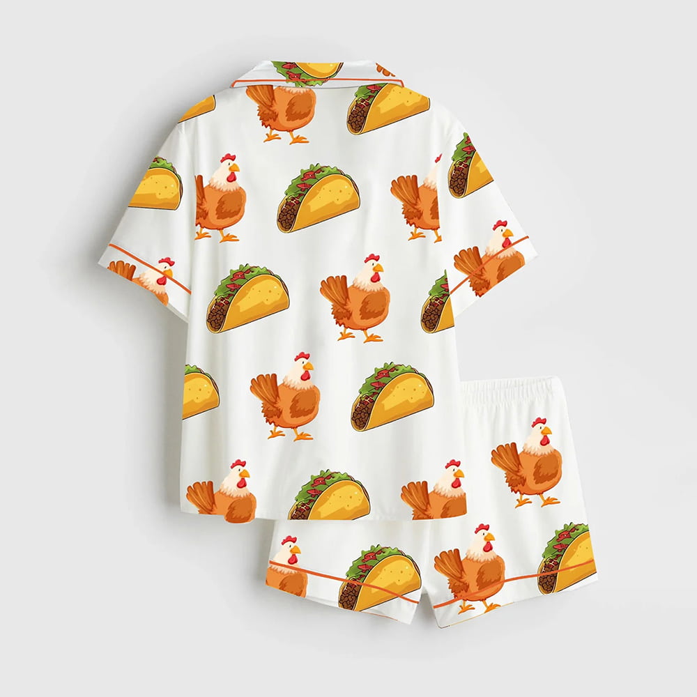 TACO Trump Always Chickens Out Pajama Set