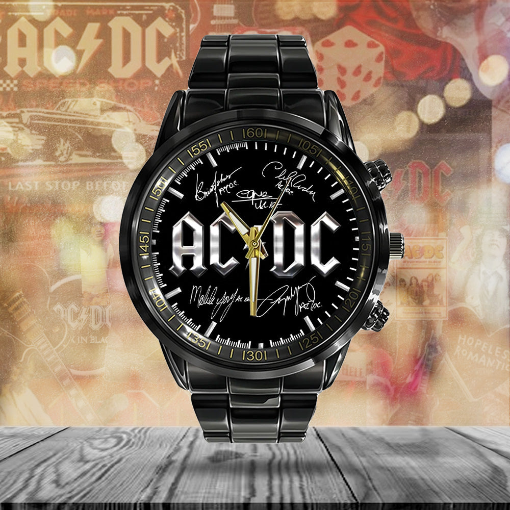 AC/DC Black Stainless Steel Watch - TANTN 13226
