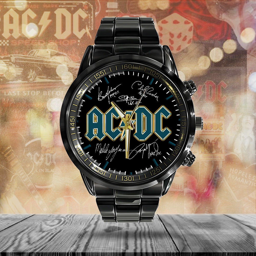 AC/DC Black Stainless Steel Watch - TANTN 13227