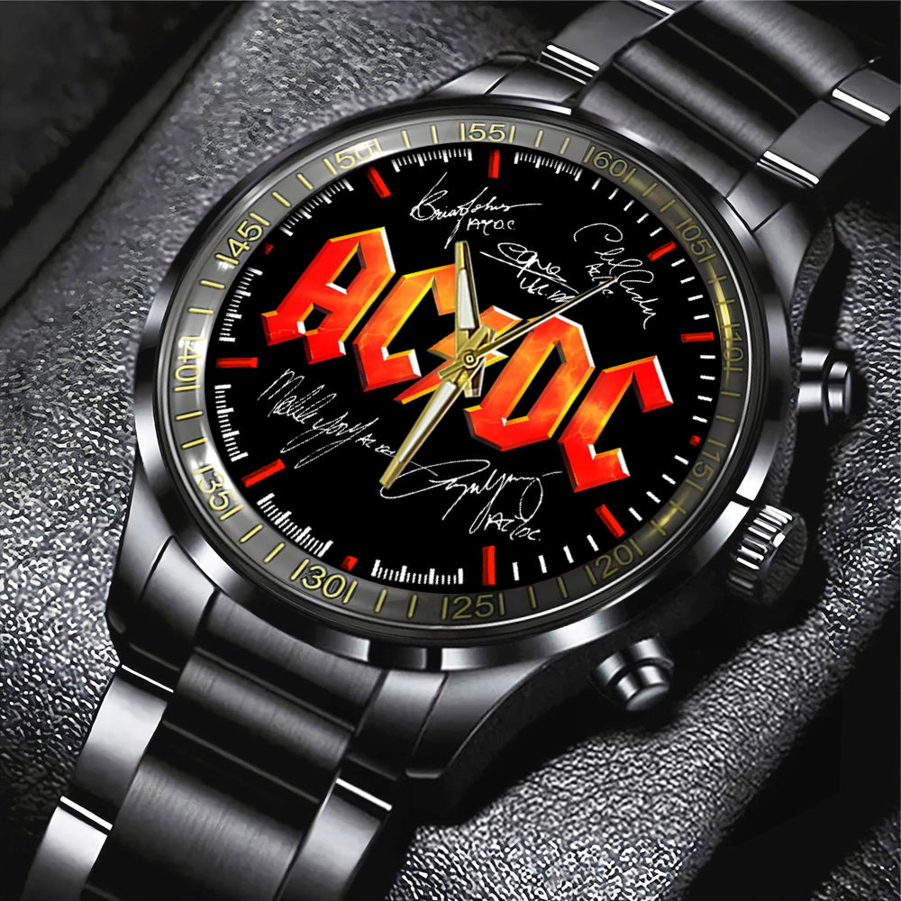 AC/DC Black Stainless Steel Watch - TANTN 13229
