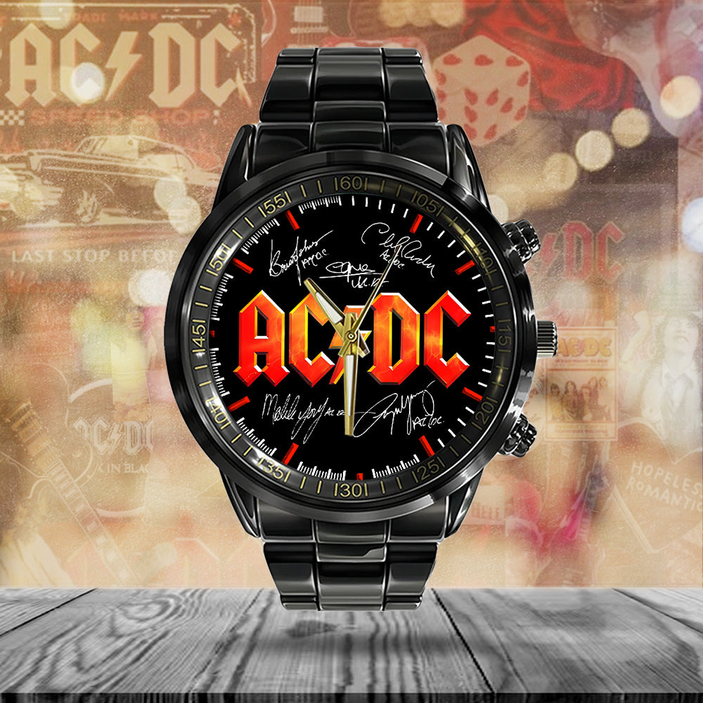 AC/DC Black Stainless Steel Watch - TANTN 13229