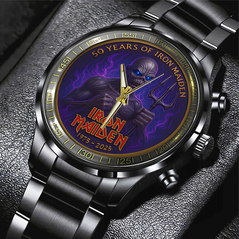 Iron Maiden Black Stainless Steel Watch - TANTN 13509