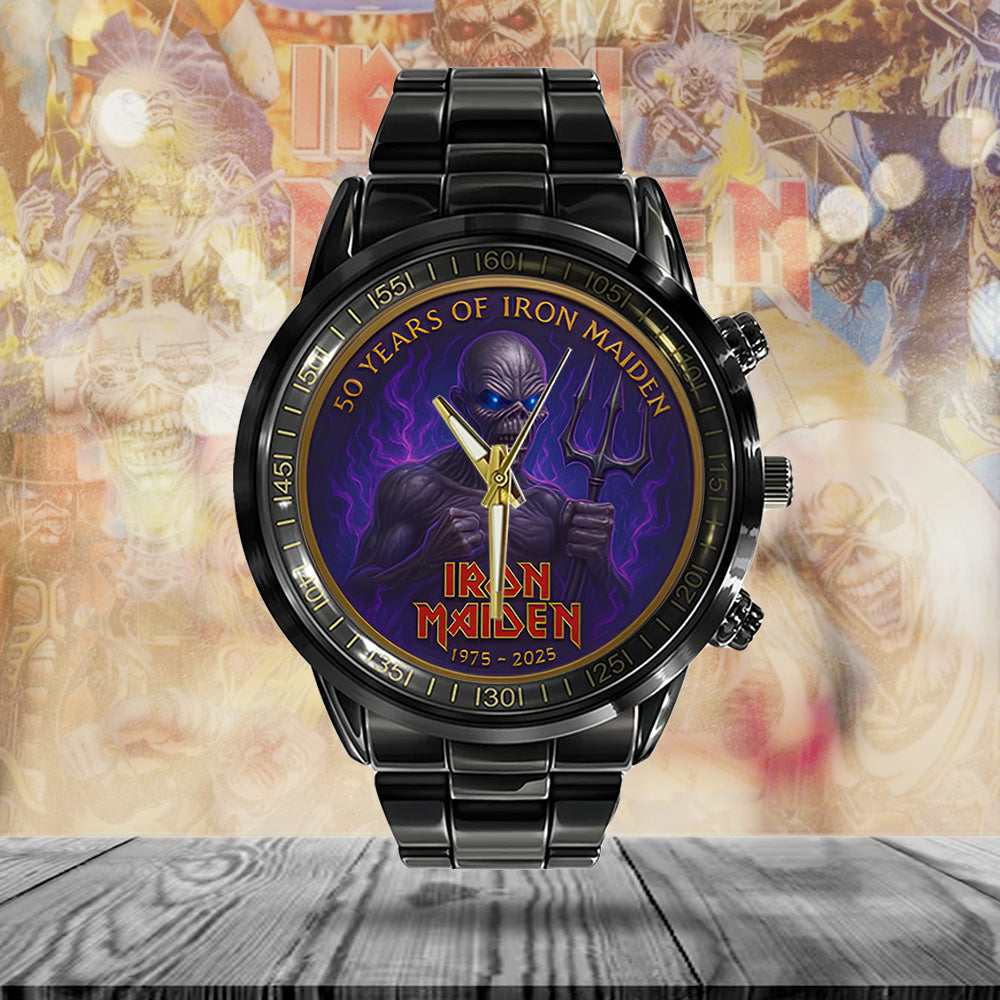Iron Maiden Black Stainless Steel Watch - TANTN 13509
