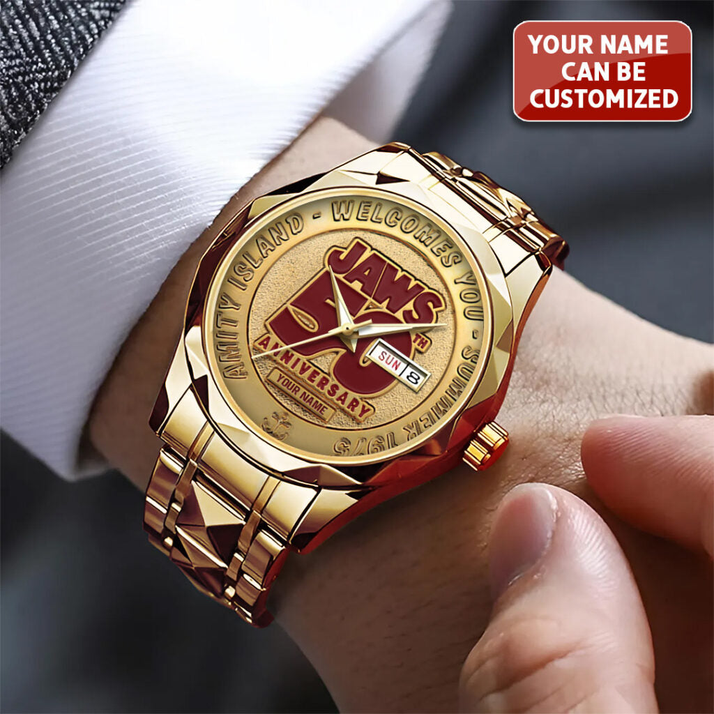 Personalized Jaws Alloy Luxury Quartz Watch - TANTN 13720