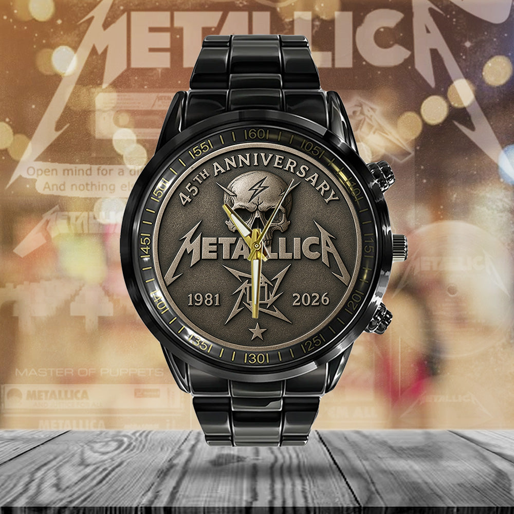 Metallica Black Stainless Steel Watch - TANTN 13815