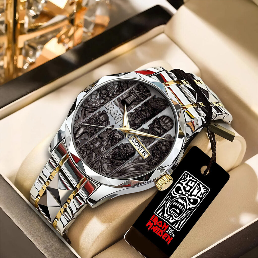 Iron Maiden Alloy Luxury Quartz Watch - TANTN 14105