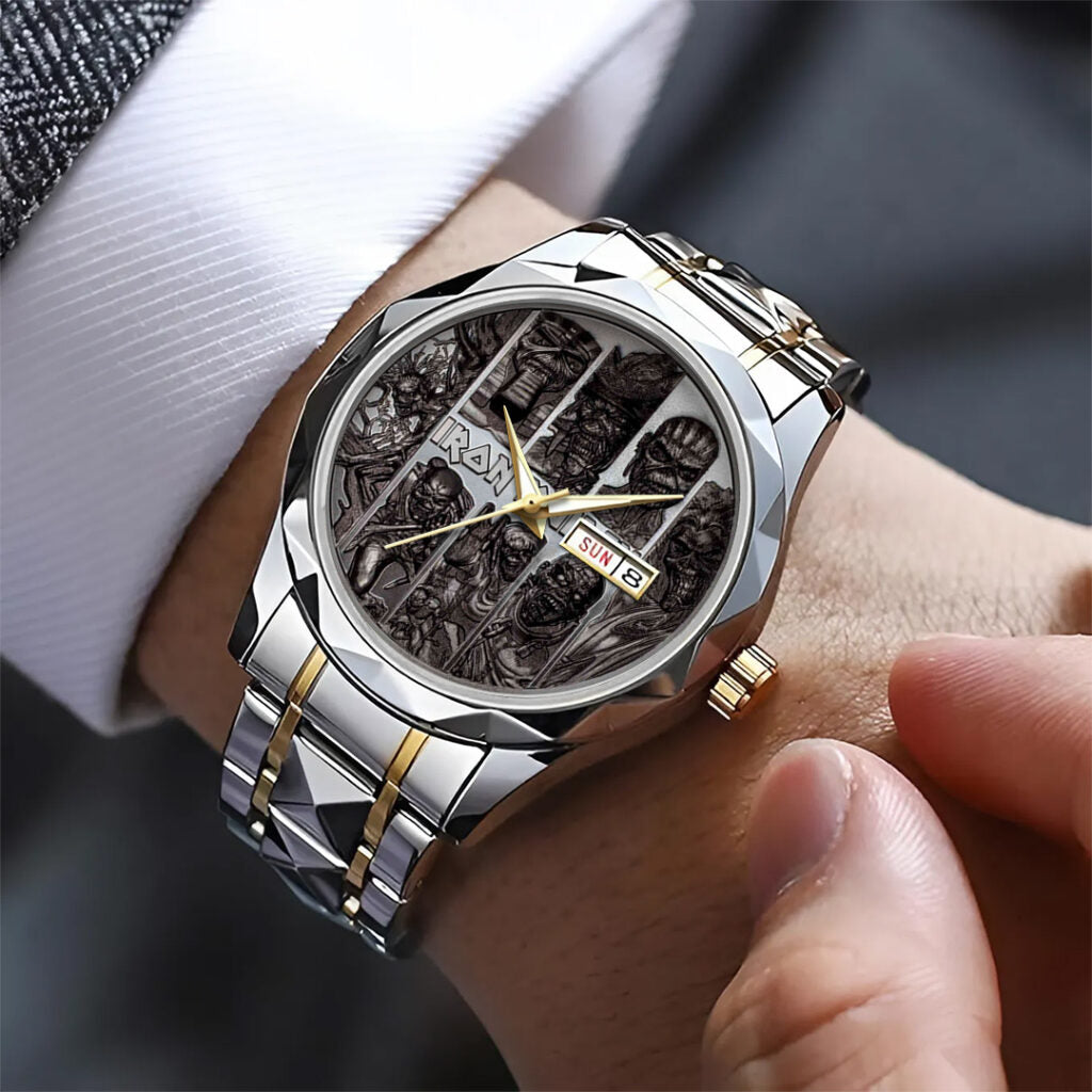Iron Maiden Alloy Luxury Quartz Watch - TANTN 14105