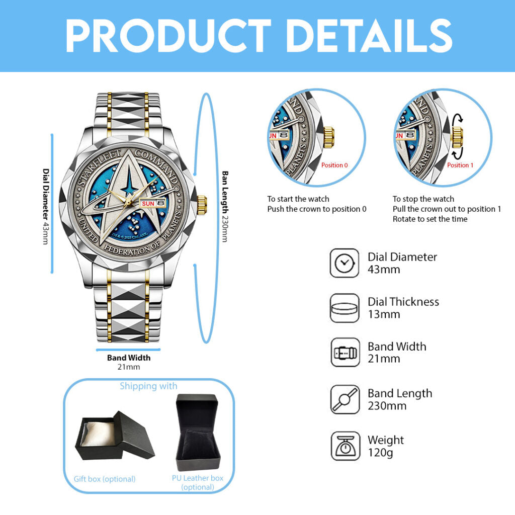 Star Trek Alloy Luxury Quartz Watch - TANTN 14306