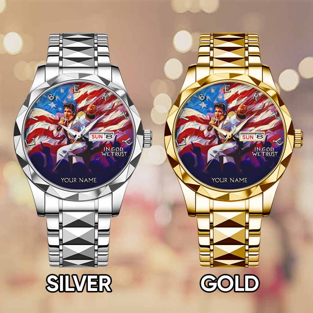 Personalized Elvis Presley Alloy Luxury Quartz Watch - TANTN 14312