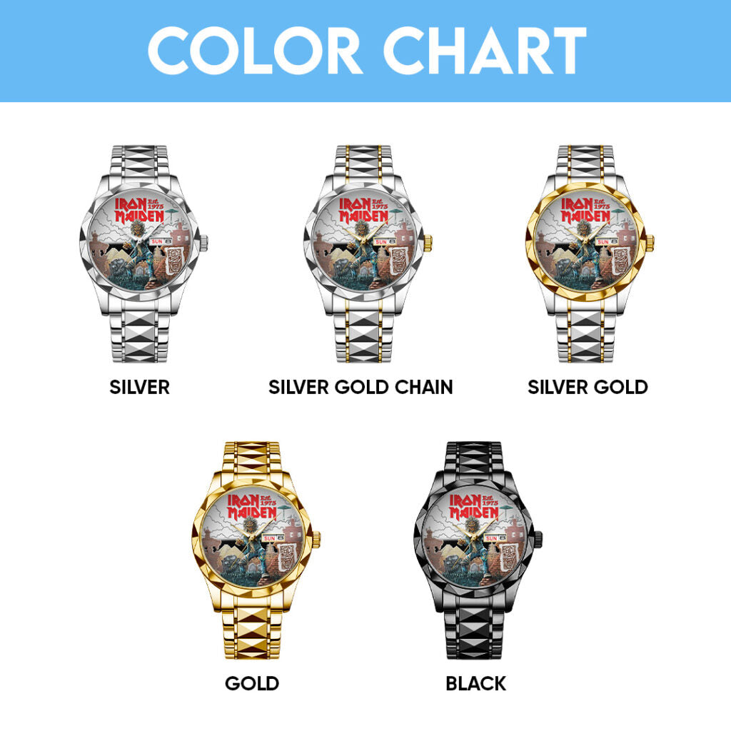 Iron Maiden Alloy Luxury Quartz Watch - TANTN 14333