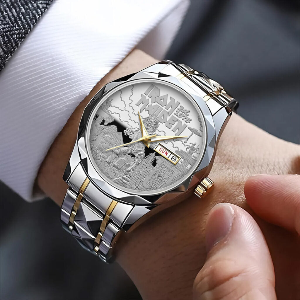 Iron Maiden Alloy Luxury Quartz Watch - TANTN 14335