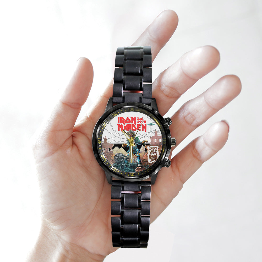 Iron Maiden Black Stainless Steel Watch - TANTN 14336