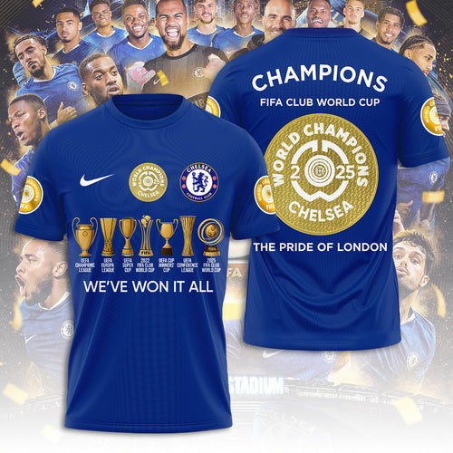 Chelsea FC 2025 Champions 3D Apparel – TANTN 14458