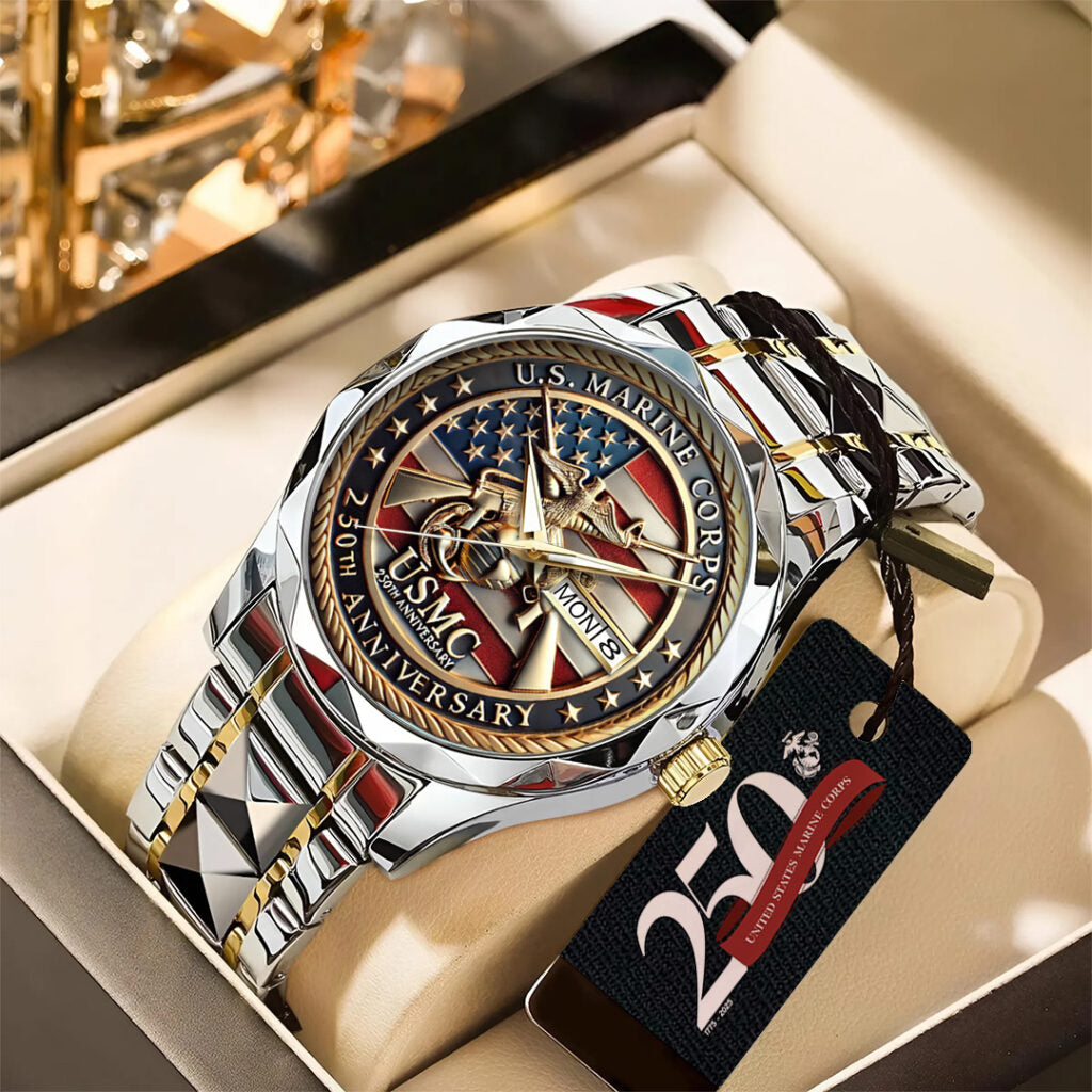 US Marine Corps Alloy Luxury Quartz Watch - TANTN 14630