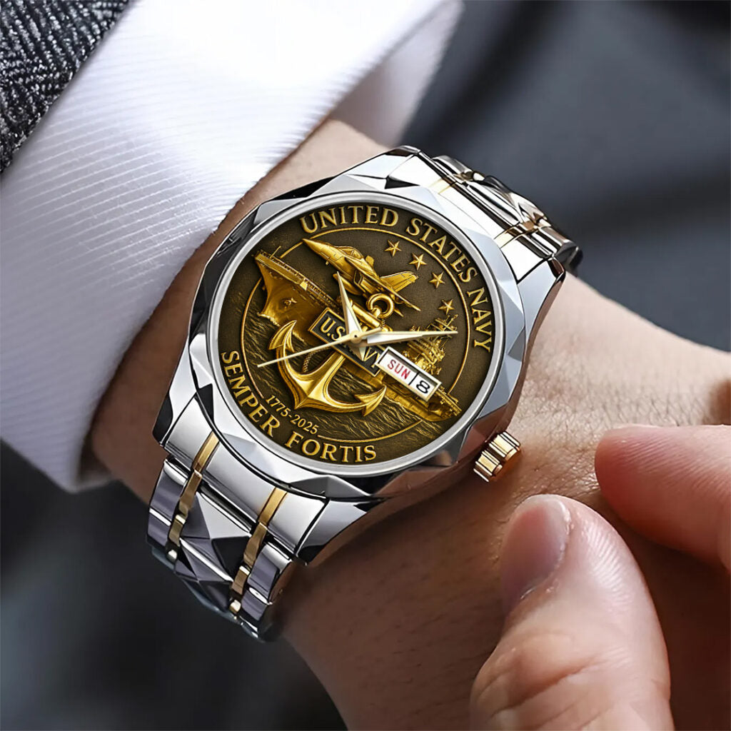 US Navy Alloy Luxury Quartz Watch - TANTN 14638