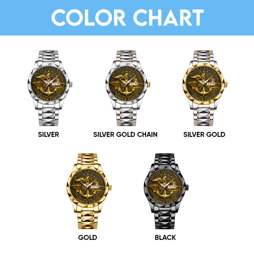 US Navy Alloy Luxury Quartz Watch - TANTN 14638