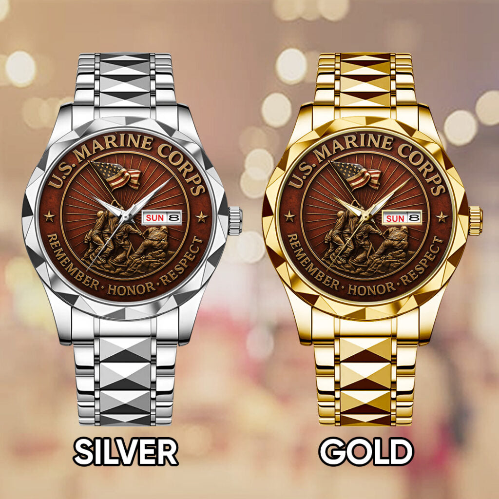 US Marine Corps Alloy Luxury Quartz Watch - TANTN 14954