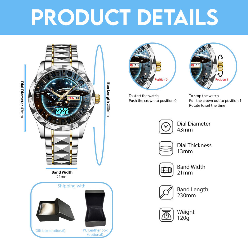 Personalized Star Trek Alloy Luxury Quartz Watch - TANTN15239