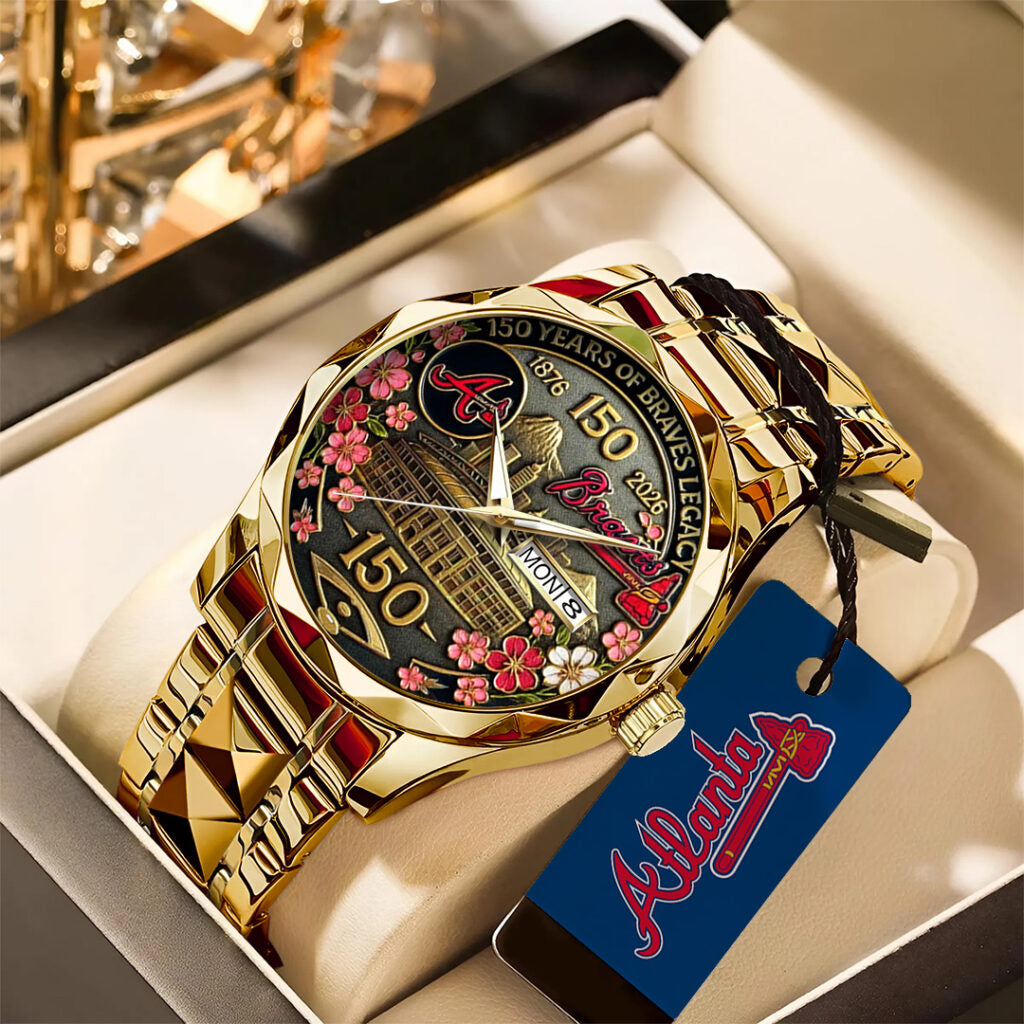 Atlanta Braves Alloy Luxury Quartz Watch - TANTN 15250
