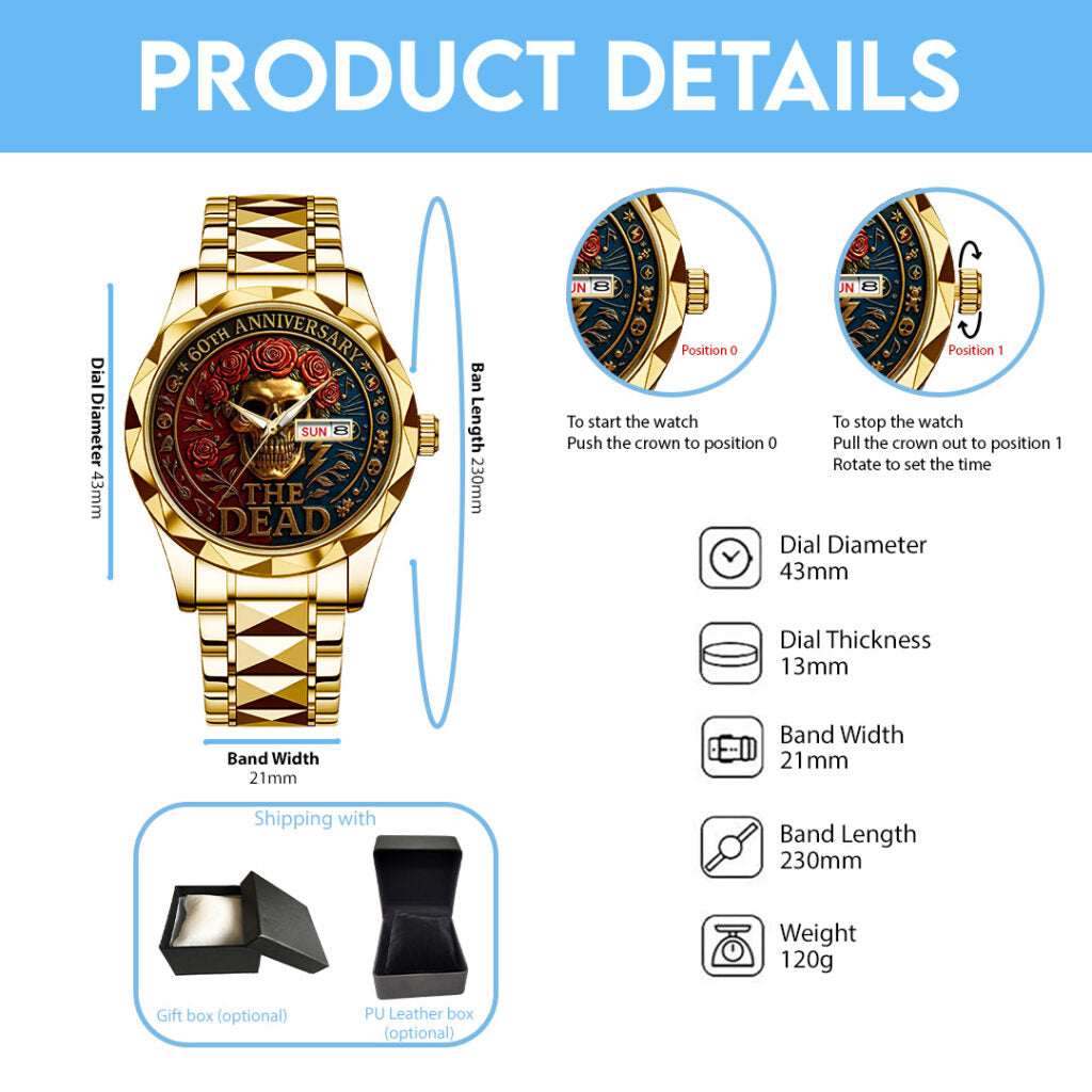 Grateful Dead Alloy Luxury Quartz Watch - TANTN15375