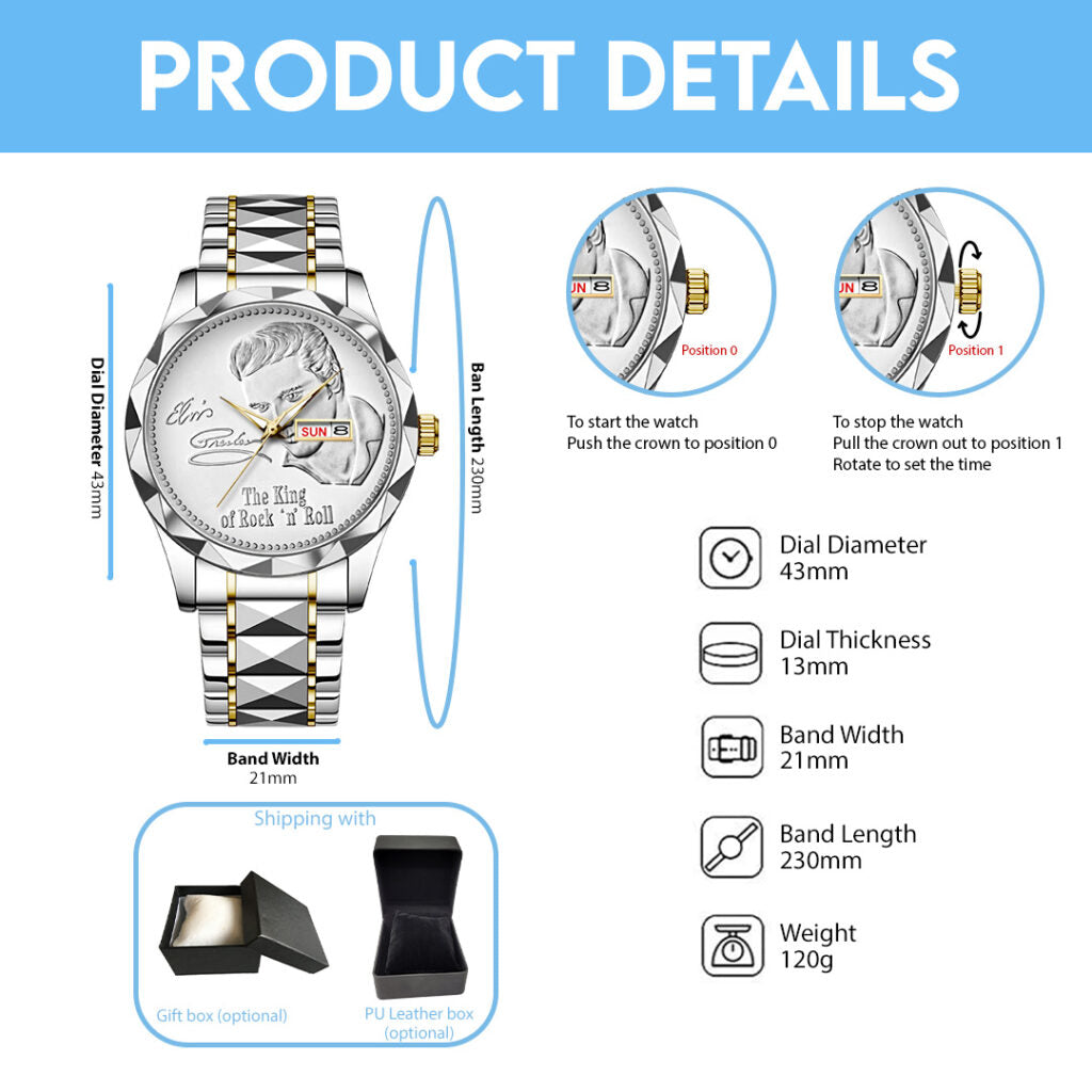 Elvis Presley Alloy Luxury Quartz Watch - TANTN15383