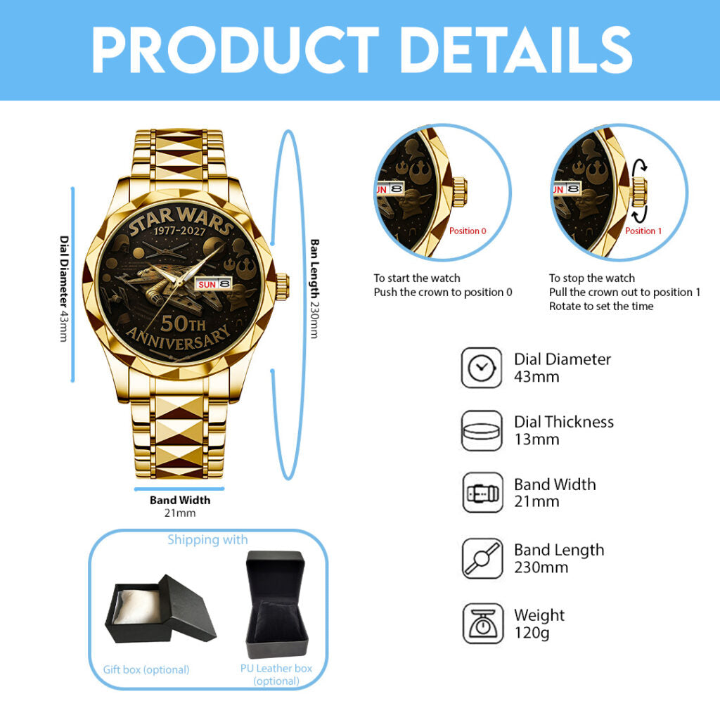 Star Wars Alloy Luxury Quartz Watch - TANTN15414