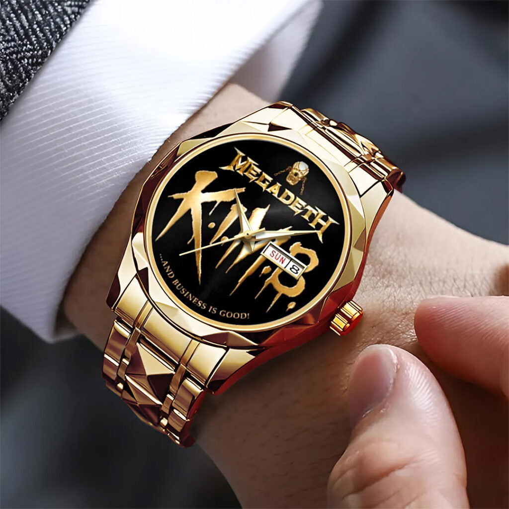 Megadeth Alloy Luxury Quartz Watch - TANTN15419