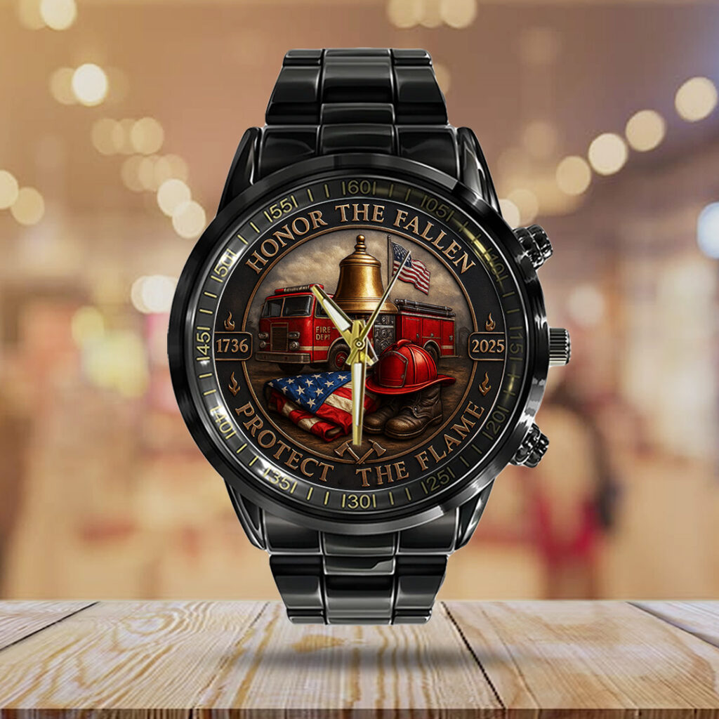Firefighter Black Stainless Steel Watch - TANTN15623