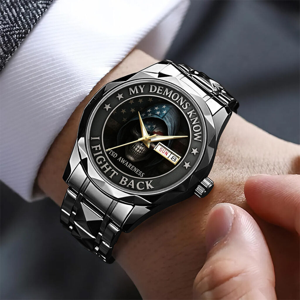 PTSD Awareness Veterans Alloy Luxury Quartz Watch - TANTN15626