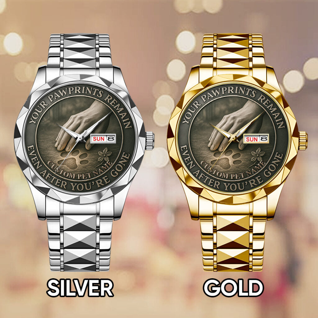Personalized Your Pawprints Remain Alloy Luxury Quartz Watch - TANTN15861