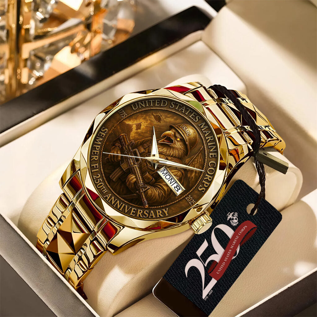 US Marine Corps Alloy Luxury Quartz Watch - TANTN15864