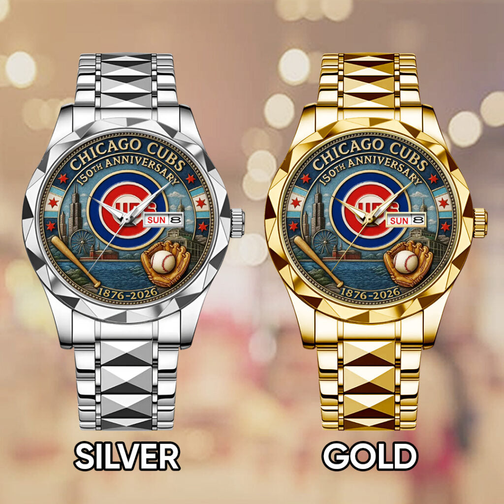 Chicago Cubs 150th Anniversary 2025 Alloy Luxury Quartz Watch - TANTN15877