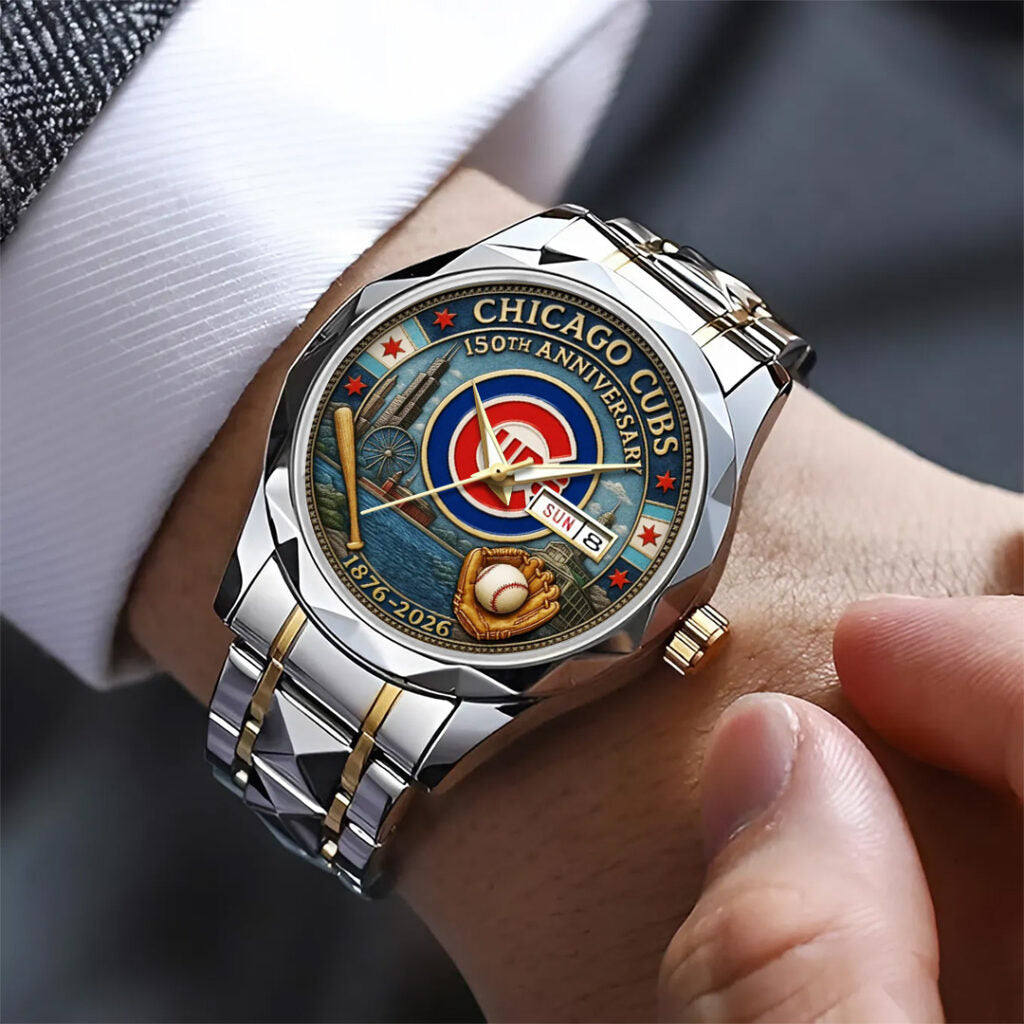 Chicago Cubs 150th Anniversary 2025 Alloy Luxury Quartz Watch - TANTN15877