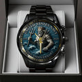 US Navy Black Stainless Steel Watch - TANTN15896