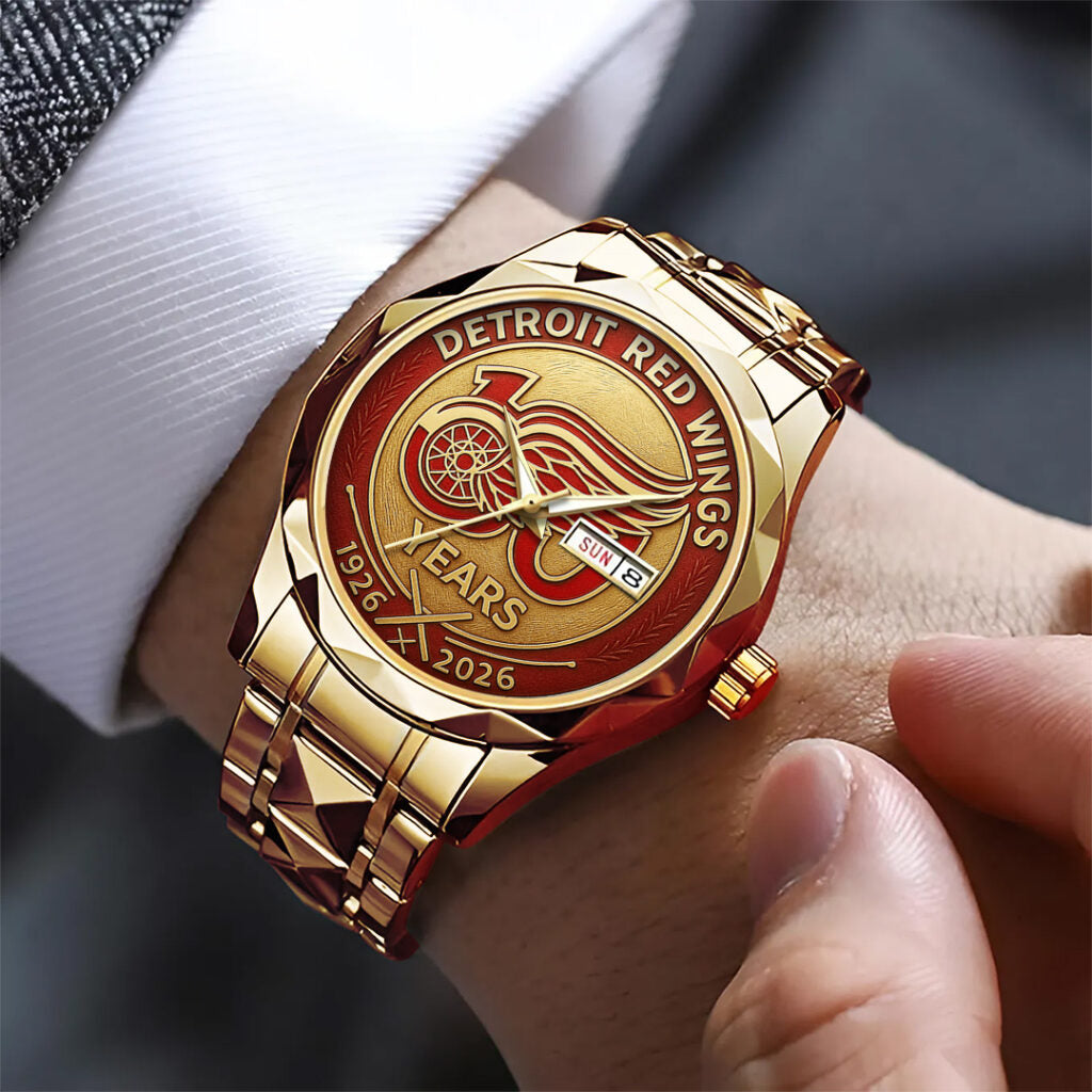 Detroit Red Wings 100th Anniversary 2026 Alloy Luxury Quartz Watch - TANTN16092