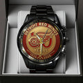 Detroit Red Wings 100th Anniversary 2026 Black Stainless Steel Watch - TANTN16093