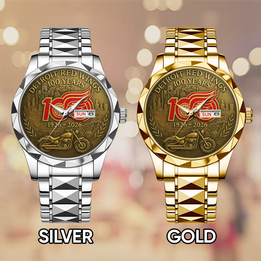 Detroit Red Wings 100th Anniversary 2026 Alloy Luxury Quartz Watch - TANTN16094