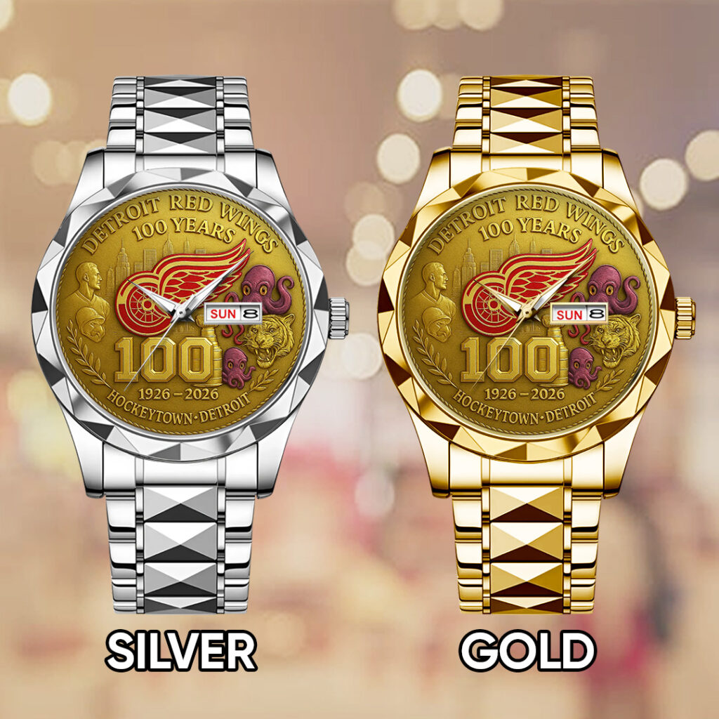 Detroit Red Wings 100th Anniversary 2026 Alloy Luxury Quartz Watch - TANTN16096
