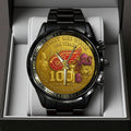 Detroit Red Wings 100th Anniversary 2026 Black Stainless Steel Watch - TANTN16097