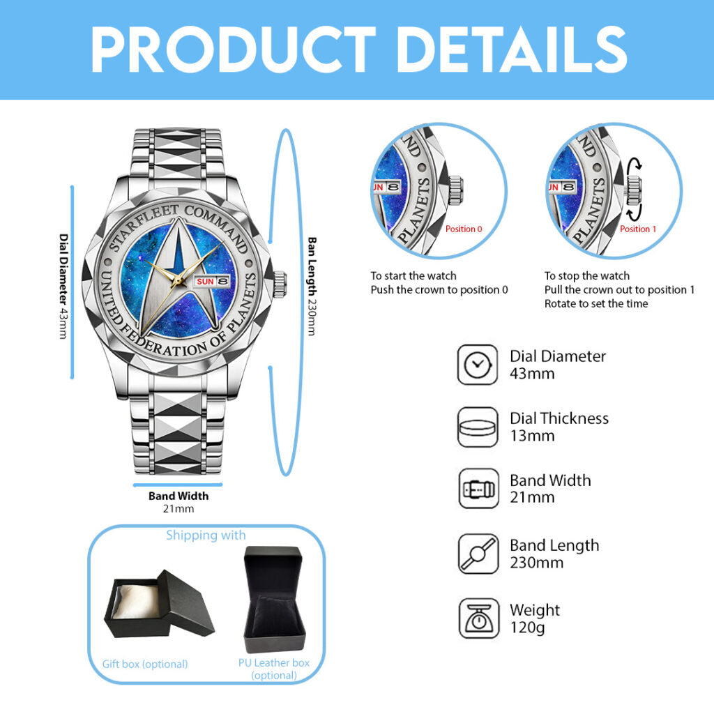 Star Trek Alloy Luxury Quartz Watch - TANTN16274