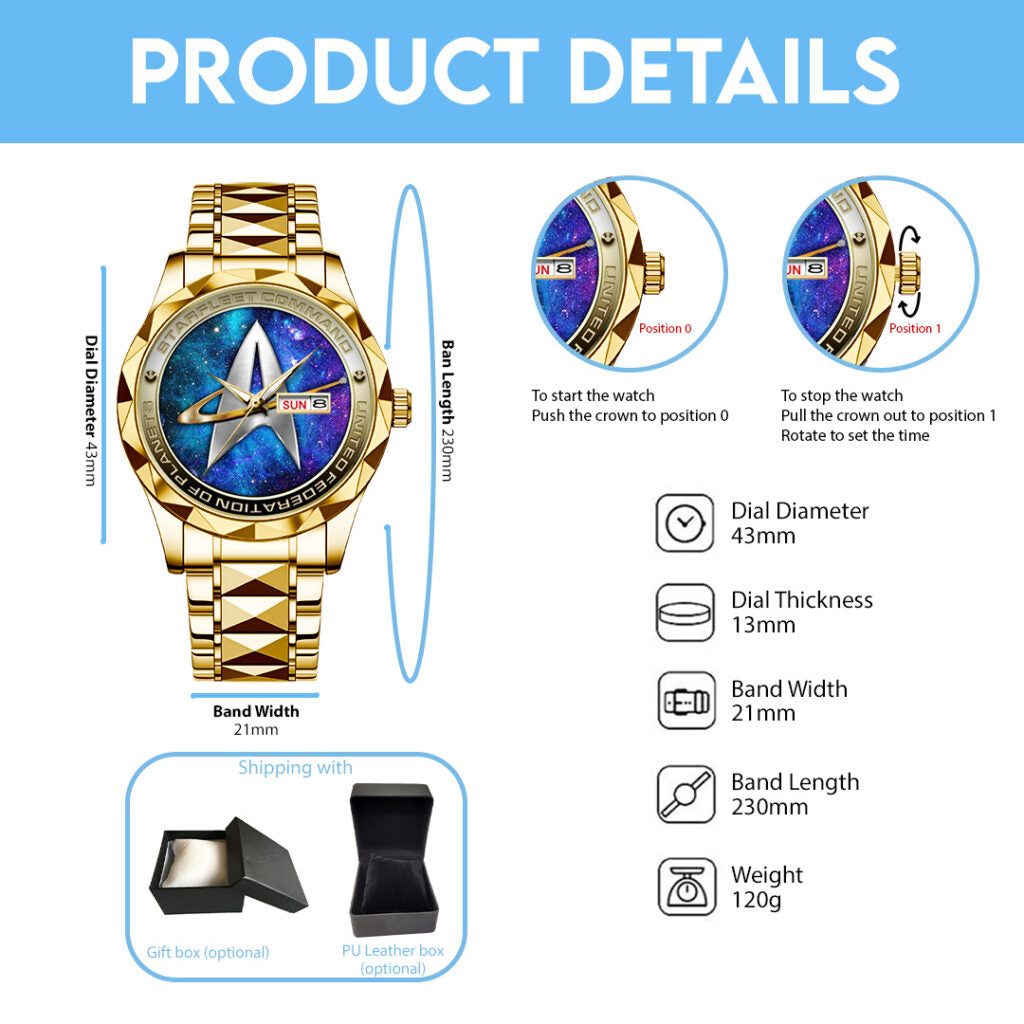 Star Trek Alloy Luxury Quartz Watch - TANTN16278
